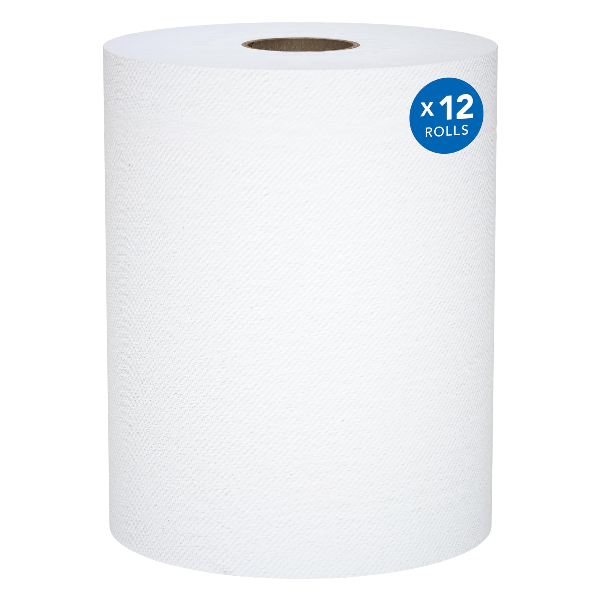 ScottÂ® Universal 100% Recycled Fiber Hard Roll Paper Towels, Bulk (01052), 1.5" Core, with Absorbency Pockets, White (800'/Roll, 12 Rolls/Case, 9,600'/Case)