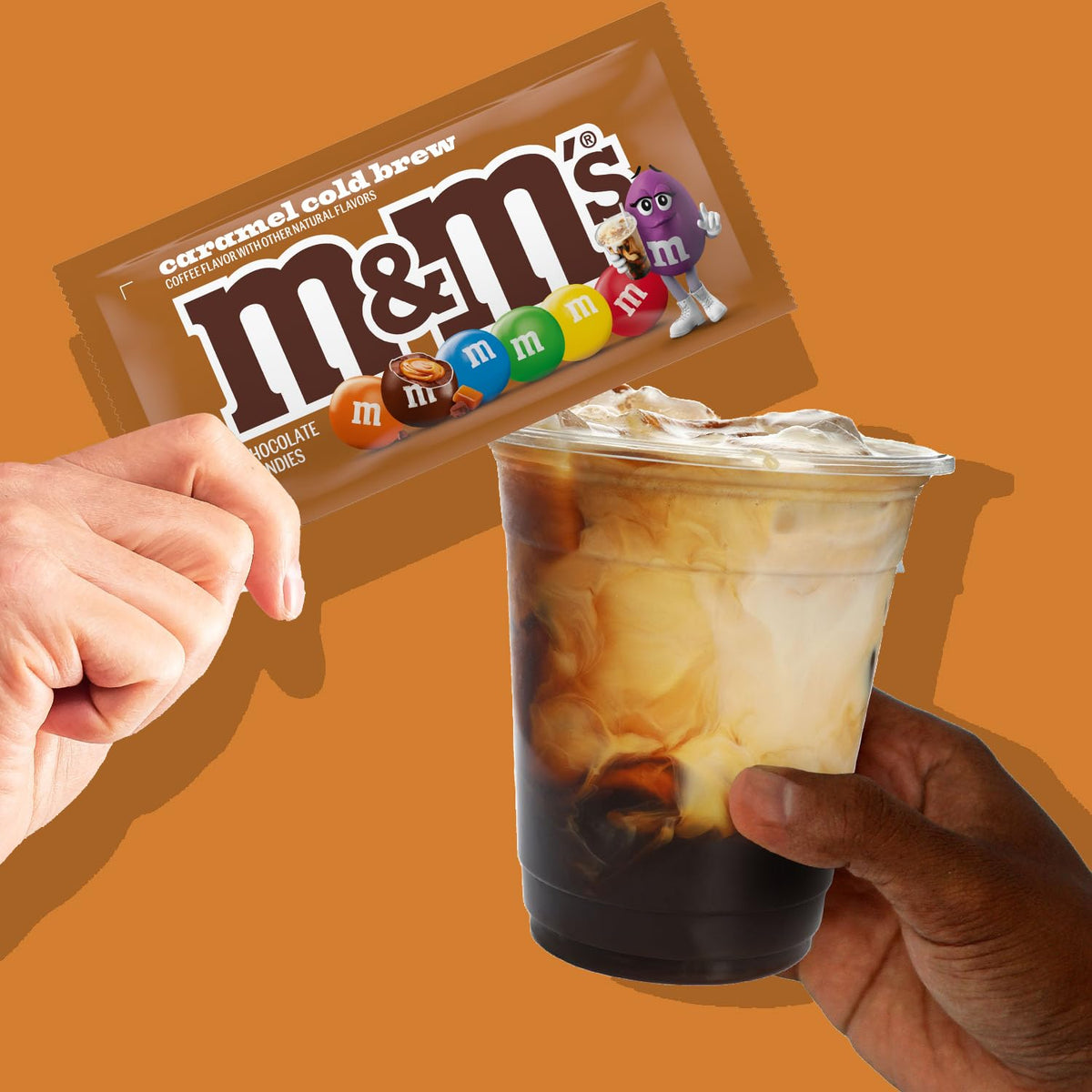 M&M'S Caramel Cold Brew Chocolate Candy, 33.82 Oz, 24 Ct Bulk Box