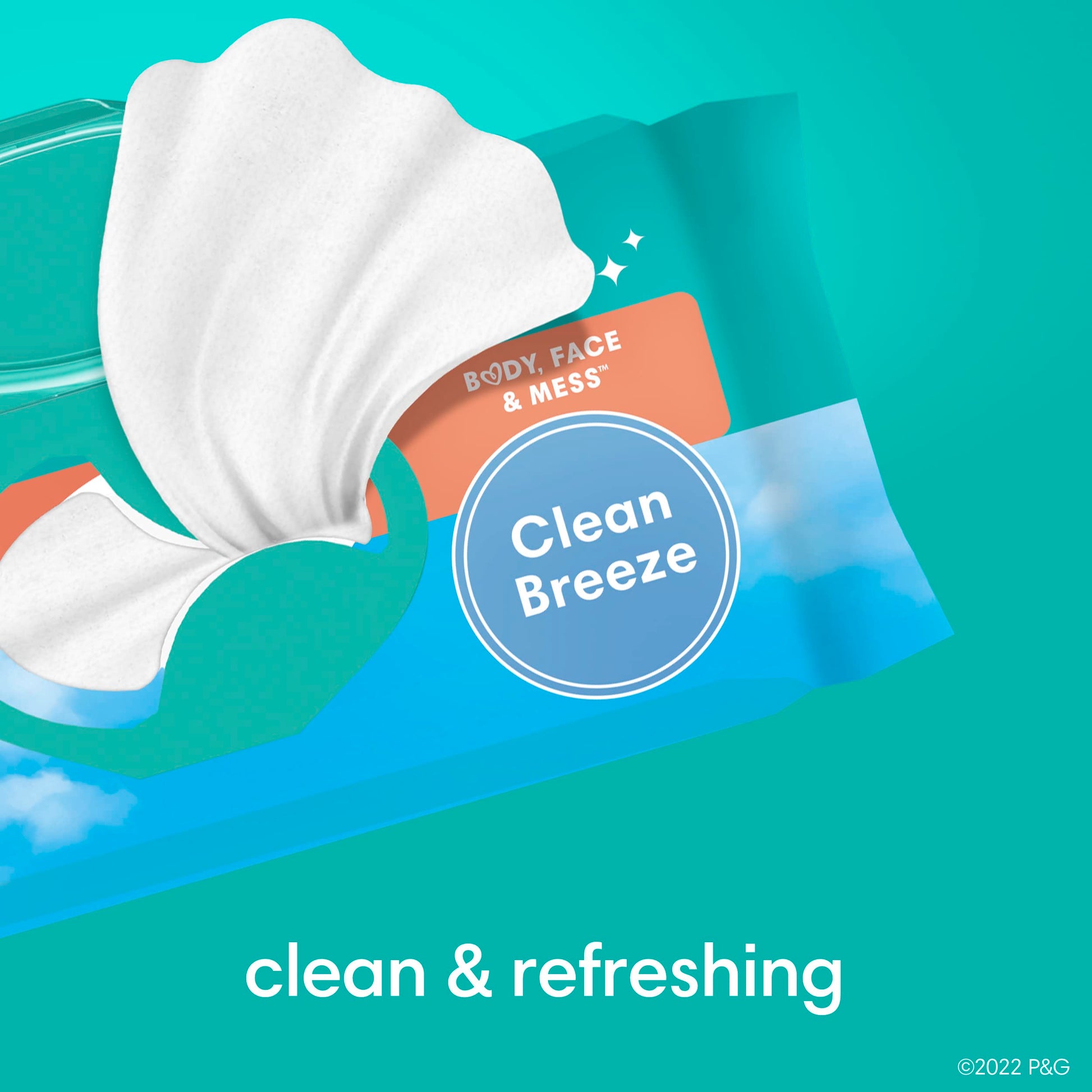 Pampers Baby Wipes Multi-Use Clean Breeze 9X Pop-Top Packs 504 Count