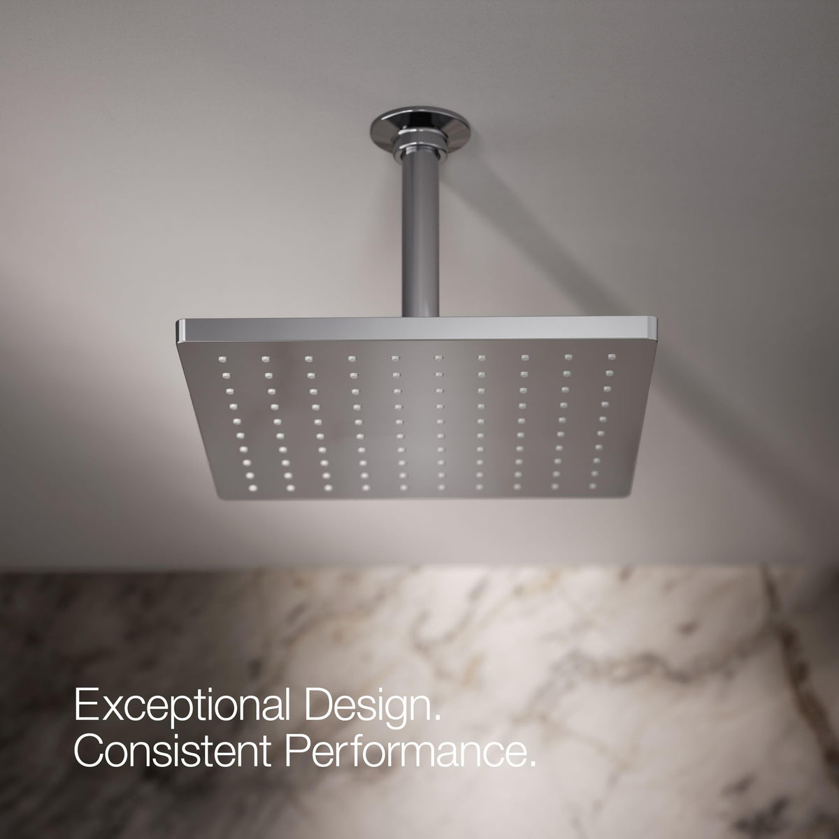 Kohler 26149-CP Honesty® 10" single-function rainhead, 2.5 gpm, Polished Chrome