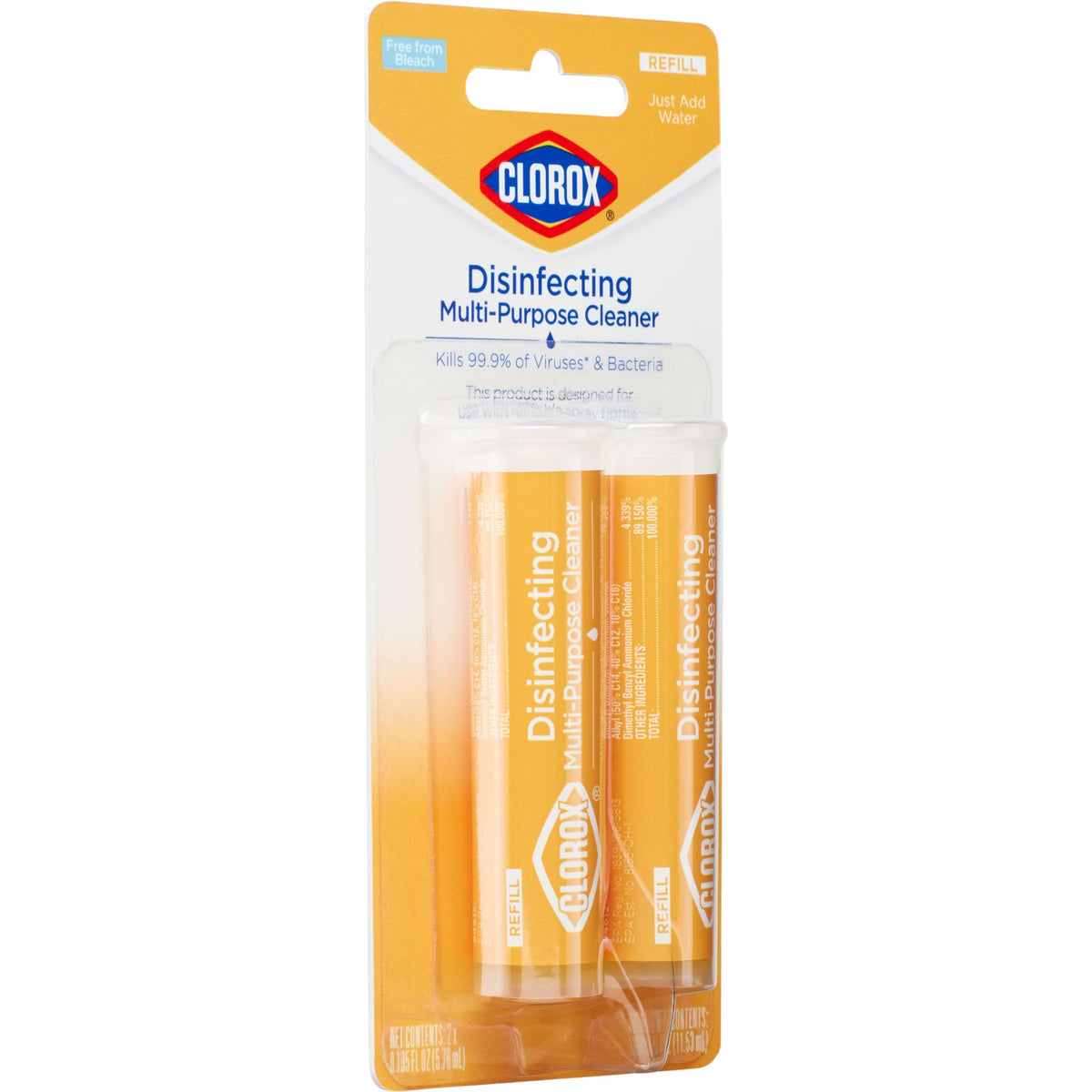 Clorox Disinfecting Multi-Purpose, Household Essentials, Cleaning Refills for Clorox Multi-Purpose Cleaning System, 2 Count