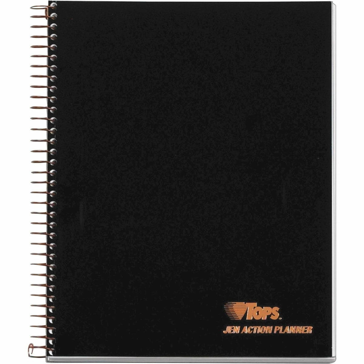 TOPS Products Aion Planner, Side Wirebound, 8-1/2"x6-3/4", 100 Sheets, Black (TOP63828),White