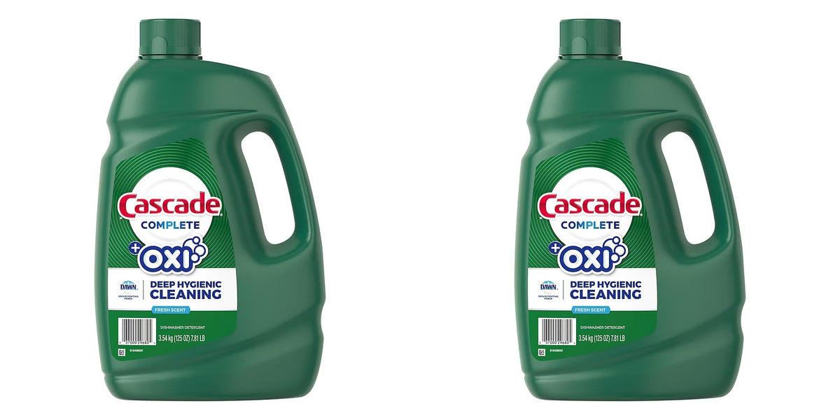 Cascade Complete Gel + Oxi Dishwasher Detergent, 125 fl. oz.