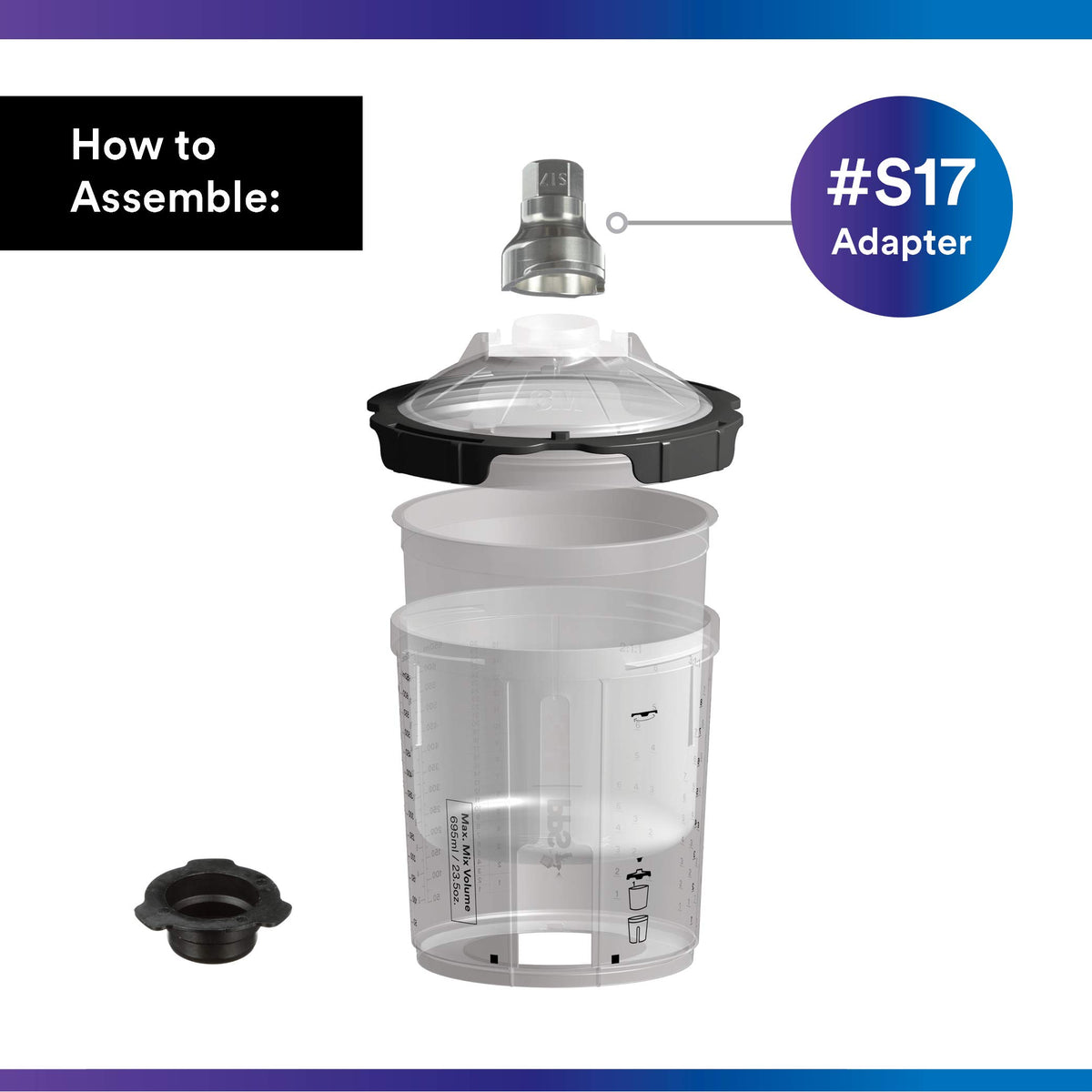 3M PPS Series 2.0 Adapter #S17, 26111, ¼ Female, 19 Thread BSP