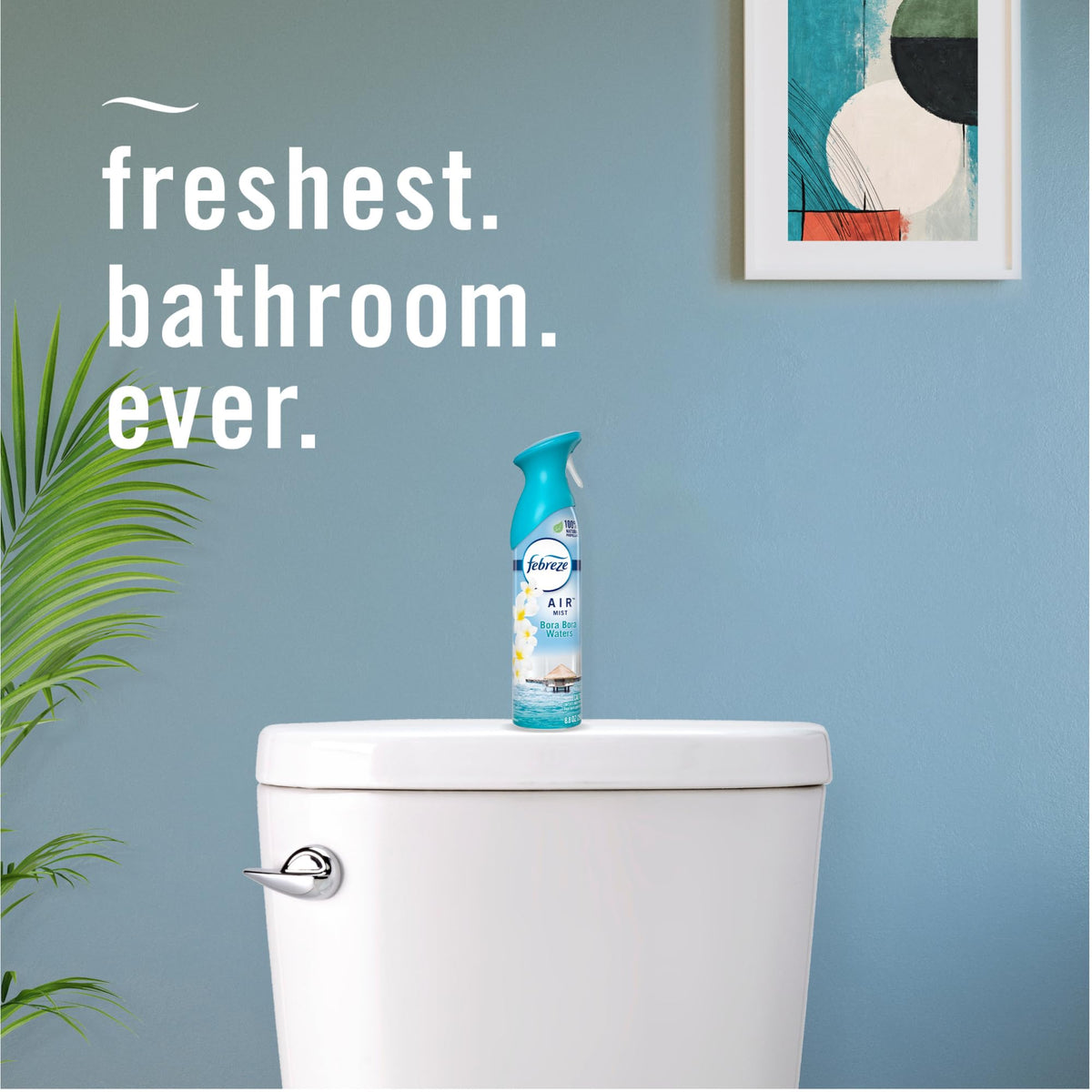 Febreze Air Mist Air Freshener Spray, Odor-Fighting Room Spray, Air Fresheners for Home and Bathroom and Kitchen, Aerosol Can, Bora Bora Waters Scent, 8.8oz, 1 Count