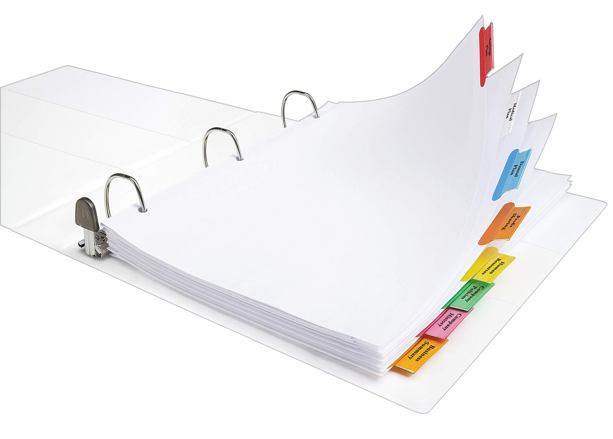 Avery Big Tab Insertable Extra Wide Dividers, 8 Multicolor Tabs, 1 Set (11222)