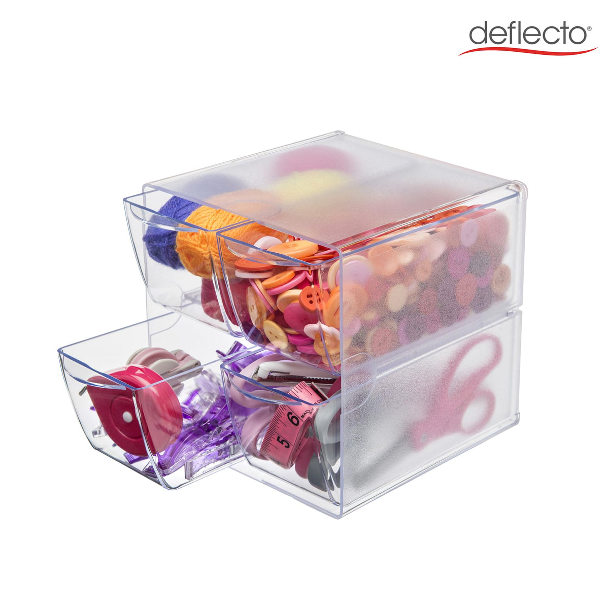 Deflecto Stackable Cube Organizer 6" x 6" x 7.5"