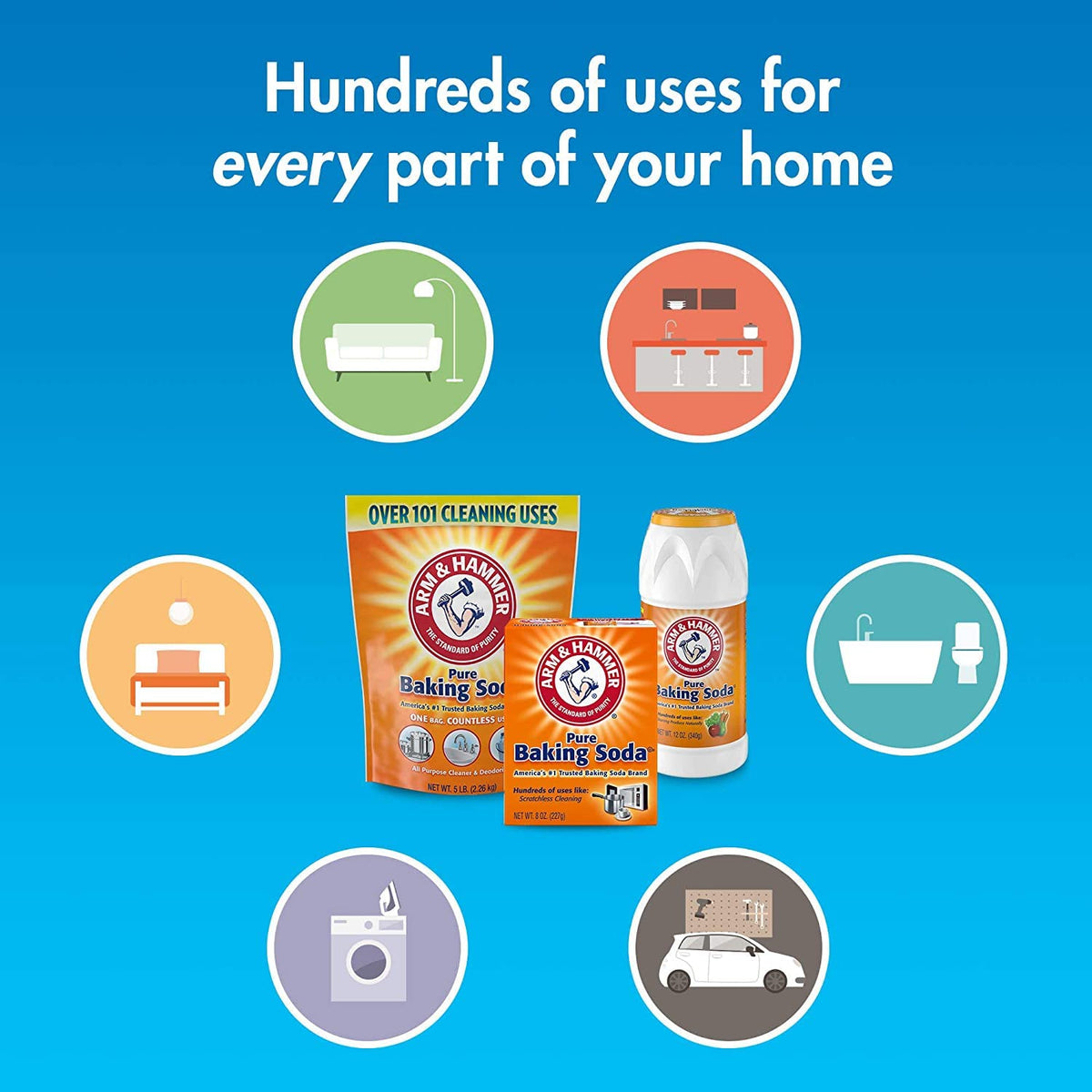 Arm & Hammer Baking Soda, 16 Oz ,Pack of 2