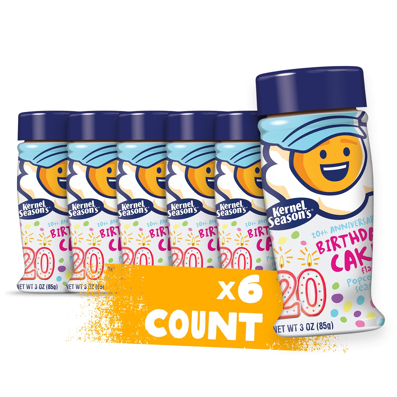 Kernel Season's Popcorn Seasoning, Birthday Cake, 3 Ounce (Pack of 6)