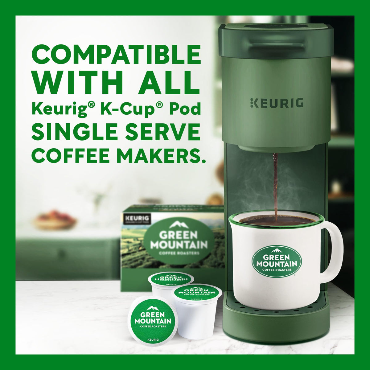 Green Mountain Coffee Roasters Dark Magic, Keurig Single Serve K-Cup Pods, Dark Roast Coffee, 60 Count, (6 Packs of 10)