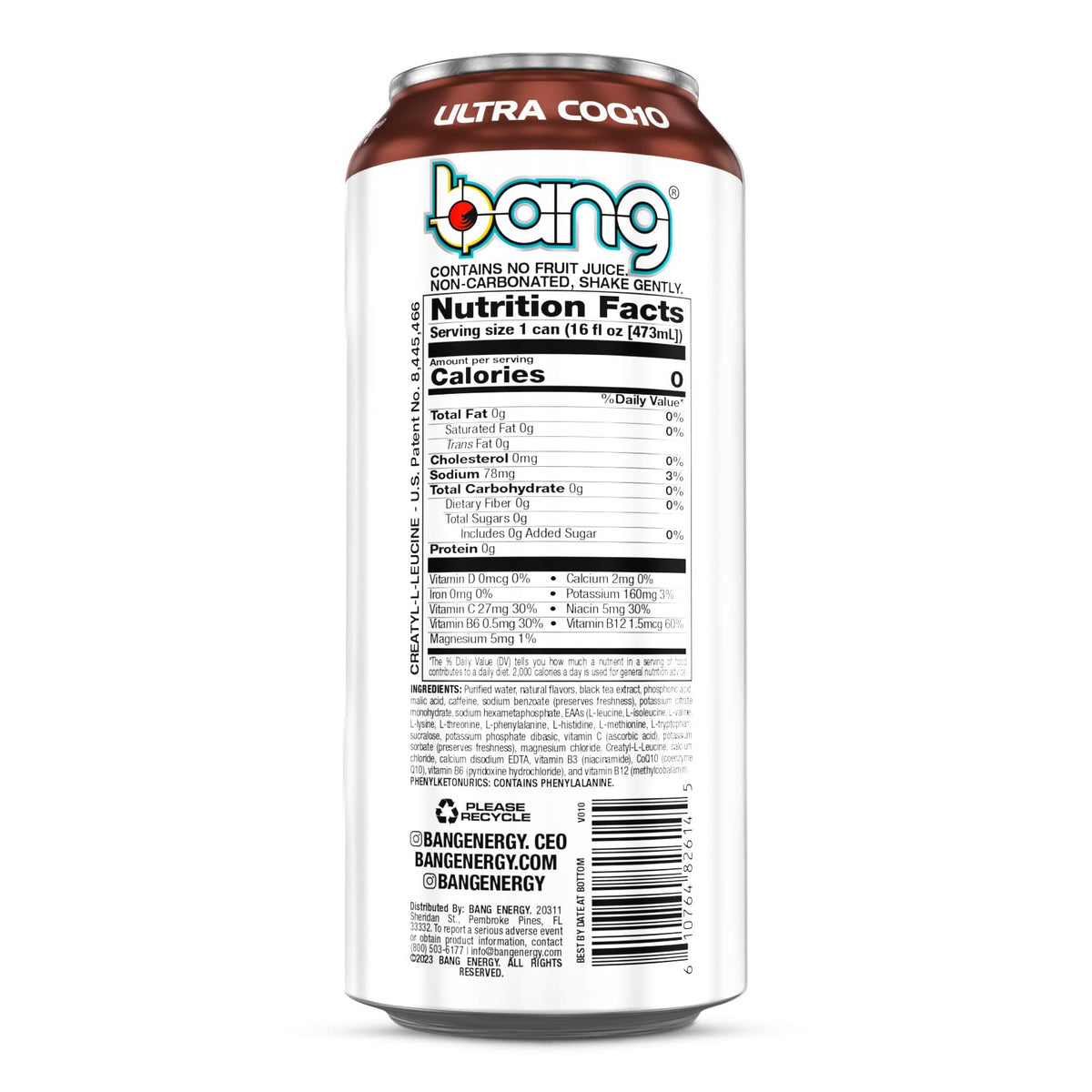 Bang Energy Planet Pomegranate Sweet Tea, Sugar-Free Energy Drink, 16 Ounces (Pack of 12)