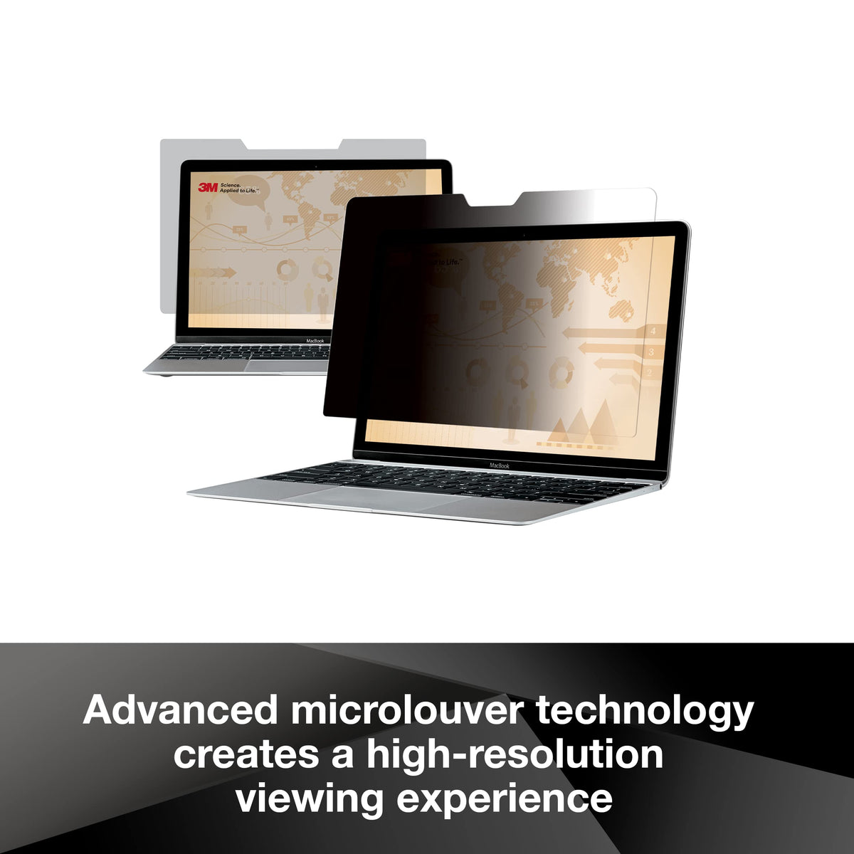 3M Privacy filter for 14 Inch Widescreen Laptop, COMPLY Attachment for Flip-Share, Reversible Gloss/Matte, Reduces Blue Light, Screen Protection, 16:9 Aspect Ratio (PF140W9B)