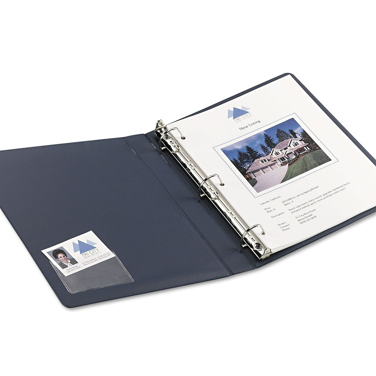 Avery 73720 Self-Adhesive Business Card Holders, Top Load, 3-1/2 x 2, Clear, 10/Pack