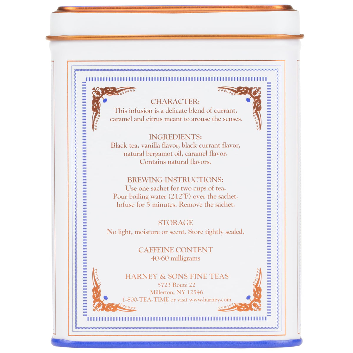 Harney & Sons Paris Black Tea – 20 Sachets | Fruity Vanilla & Caramel Blend with Hint of Lemony Bergamot