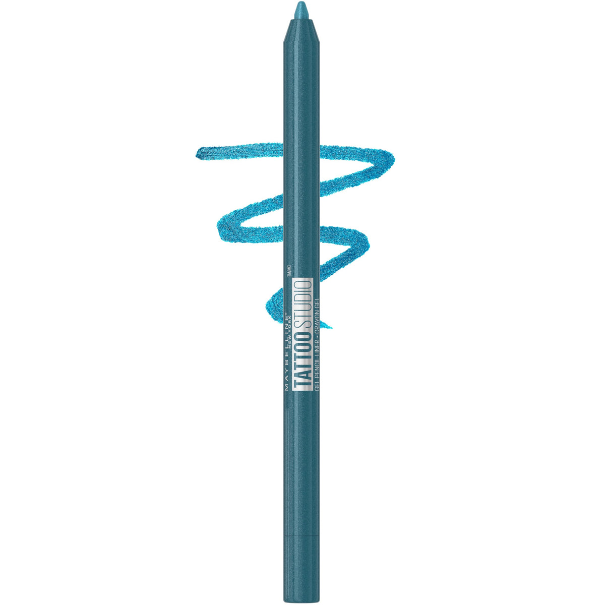 MAYBELLINE Tattoo Studio Sharpenable Eyeliner Pencil, 36 Hour Wear, Waterproof, Blue Disco, 1 Count