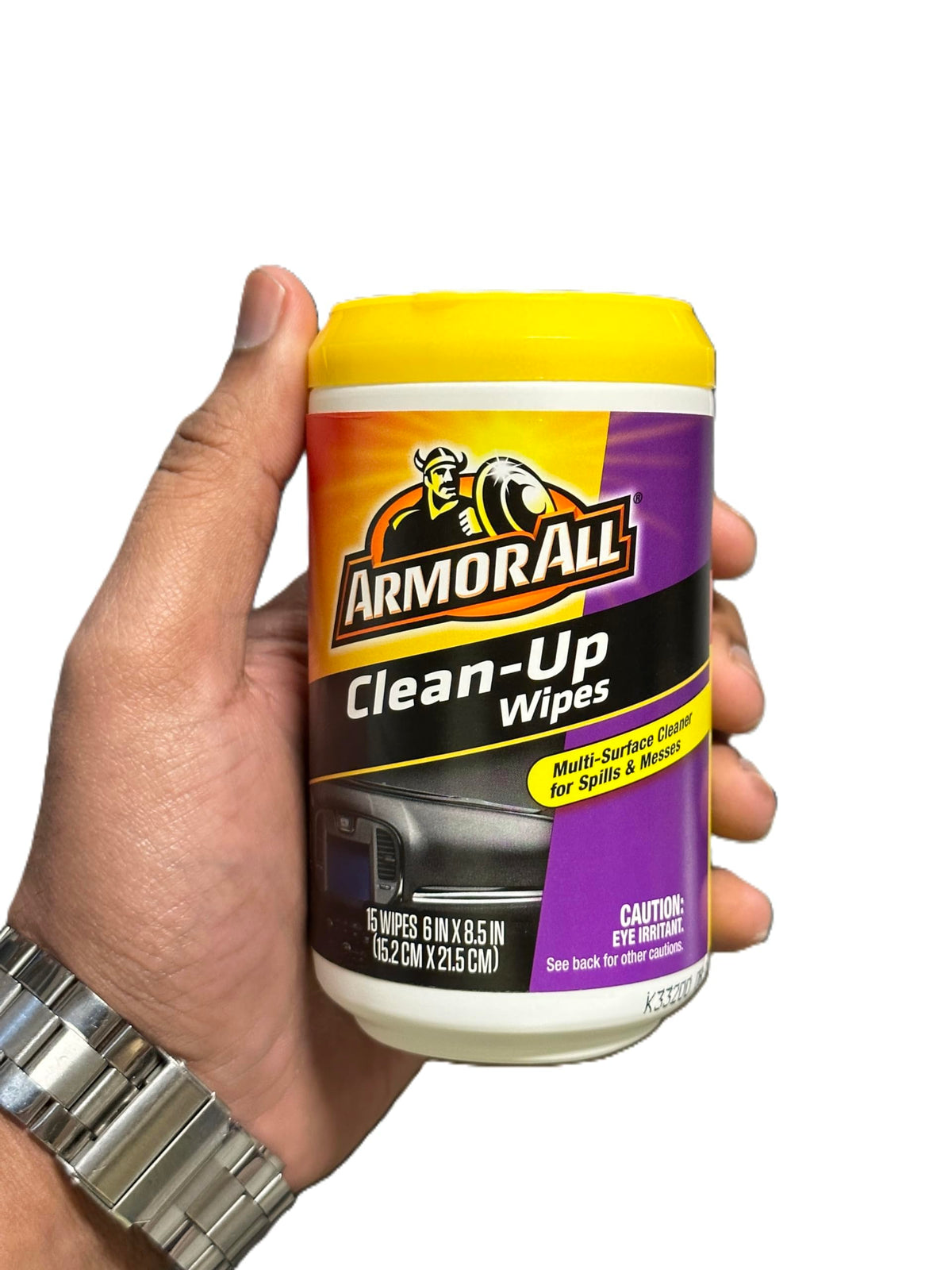 Armor All Clean-Up Wipes - Car Interior Cleaning Wipes, Convenient and Effective Car Cleaning Wipes, 15 Wipes (2 Packs)
