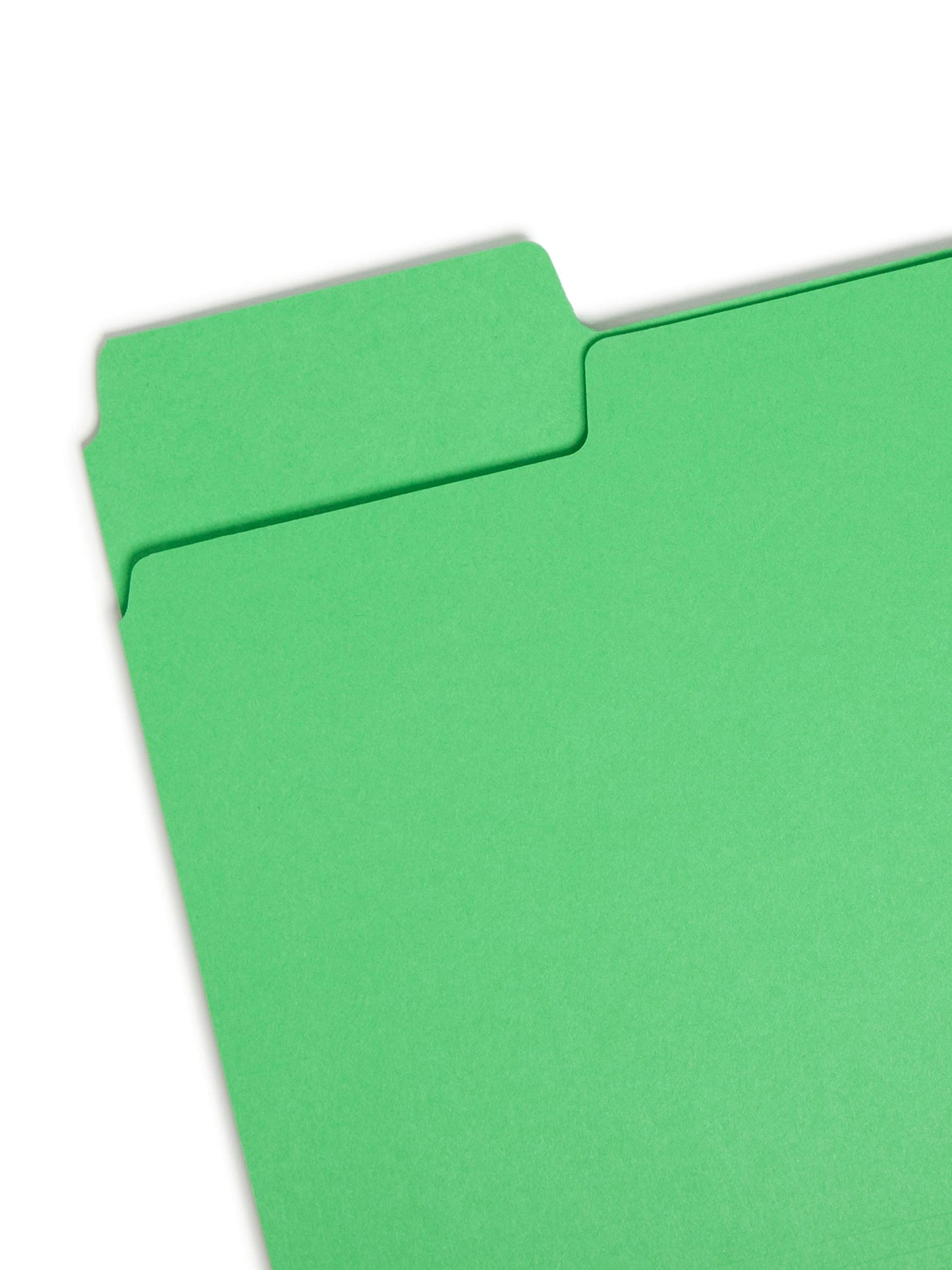 Smead SuperTab File Folder, Oversized 1/3-Cut Tab, Letter Size, Green, 100 per Box (11985), Pack of 1