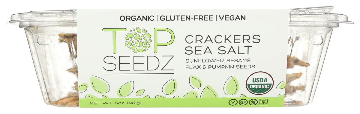 Top Seedz Organic Sea Salt Crackers, 5 oz