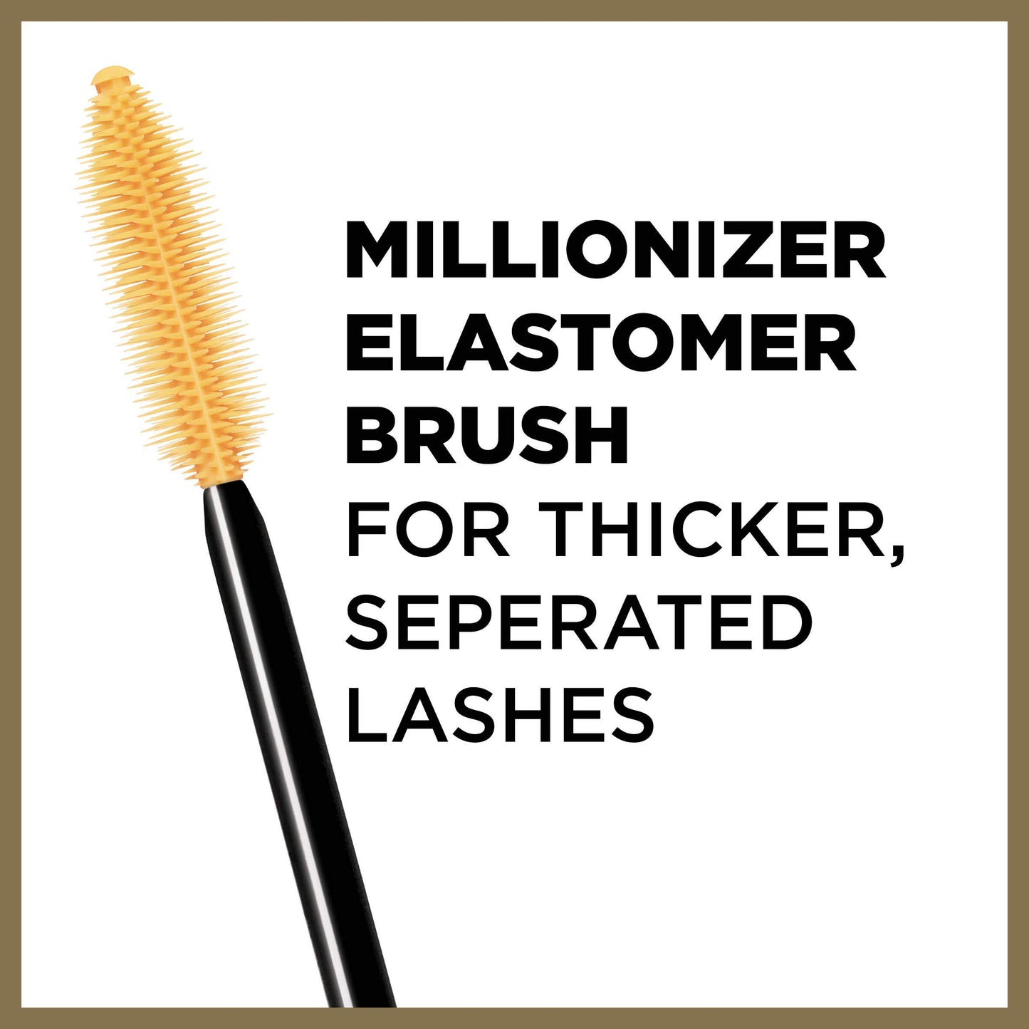 Lâ€™Oreal Paris Makeup Voluminous Million Lashes Mascara, Volumizing Collagen Infused Eye Makeup, Amplifying Mascara Brush, Washable, Black, 0.32 Fl Oz., 1 Count