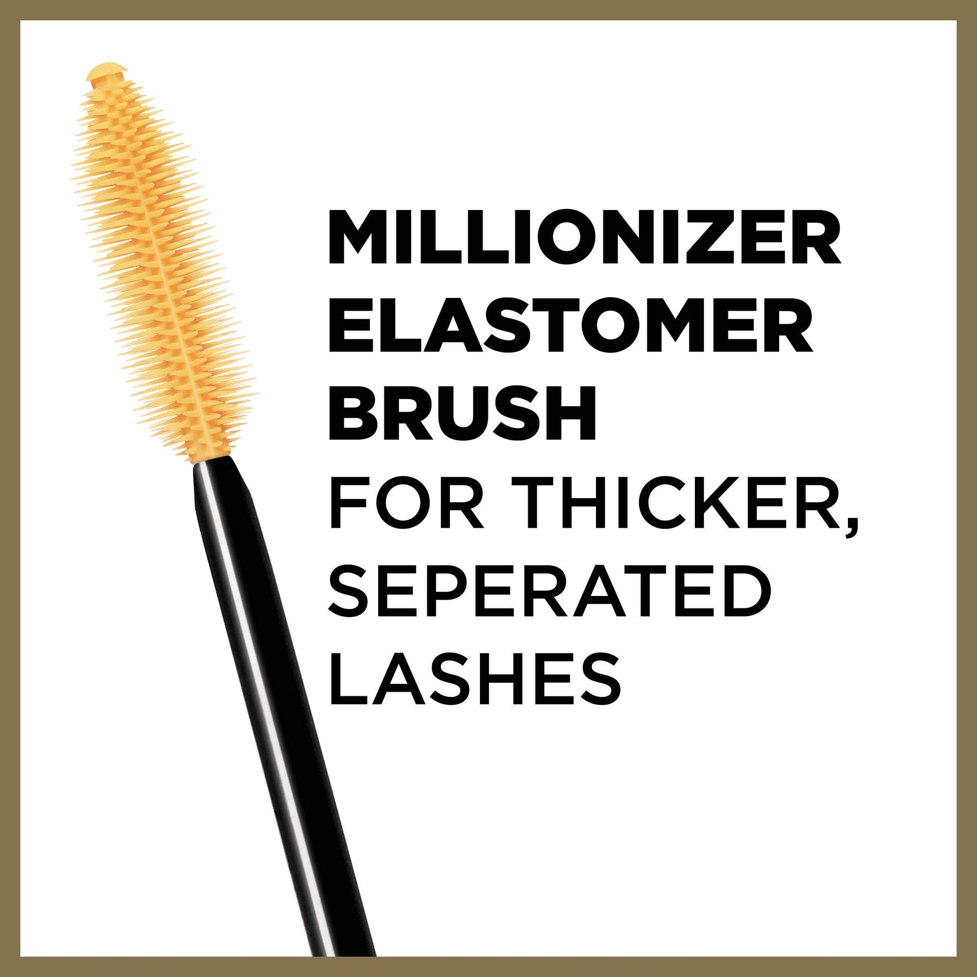 Lâ€™Oreal Paris Makeup Voluminous Million Lashes Mascara, Volumizing Collagen Infused Eye Makeup, Amplifying Mascara Brush, Washable, Black, 0.32 Fl Oz., 1 Count
