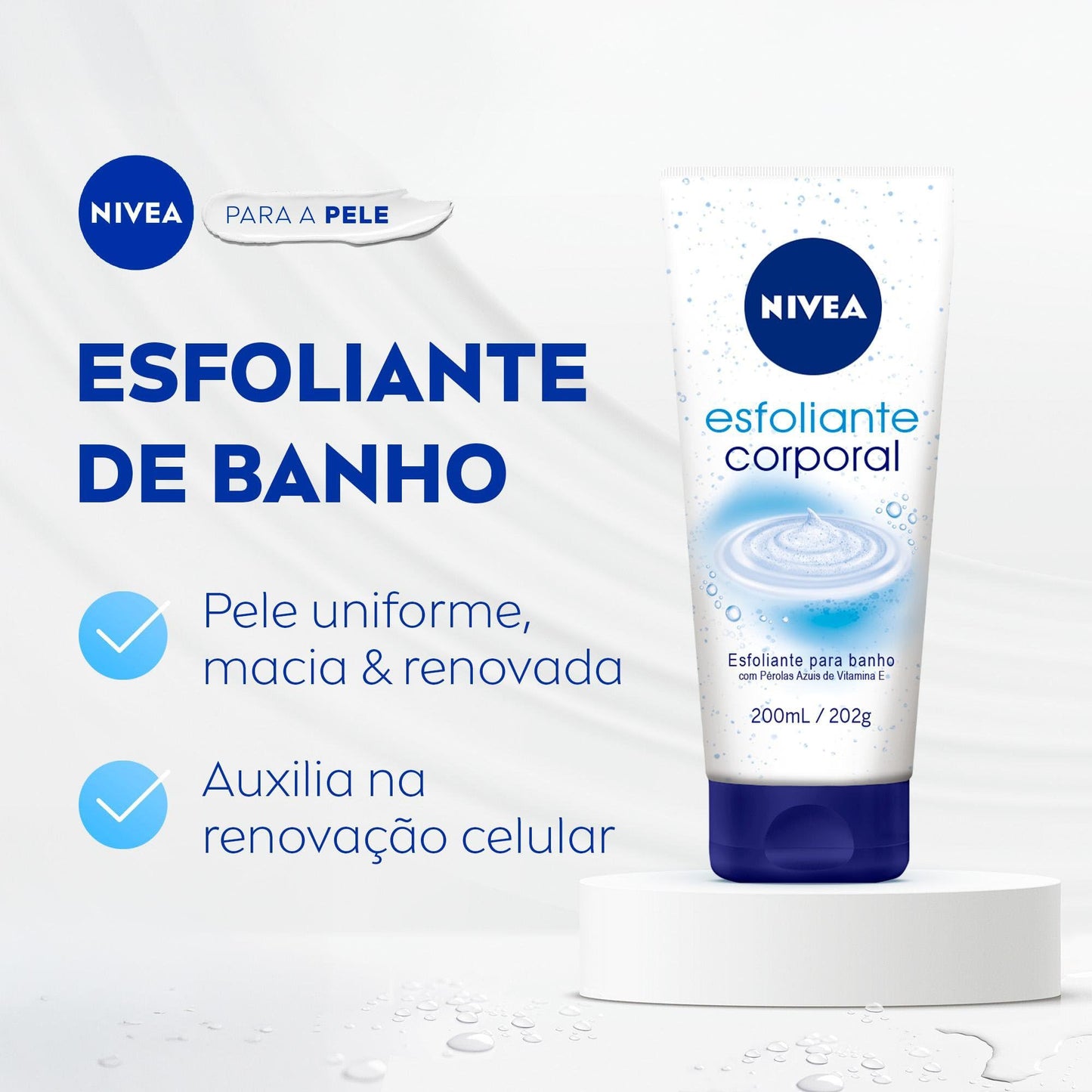 Nivea Genuine Authentic Nivea Creme Cream Peeling Shower & Body Scrub 200ml / 6.76 fl. oz - Made in Germany