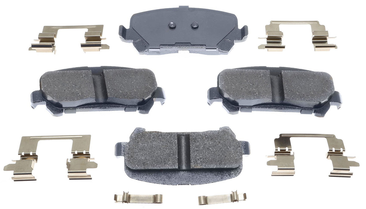 ACDelco Silver 14D1806CH Ceramic Rear Disc Brake Pad Set