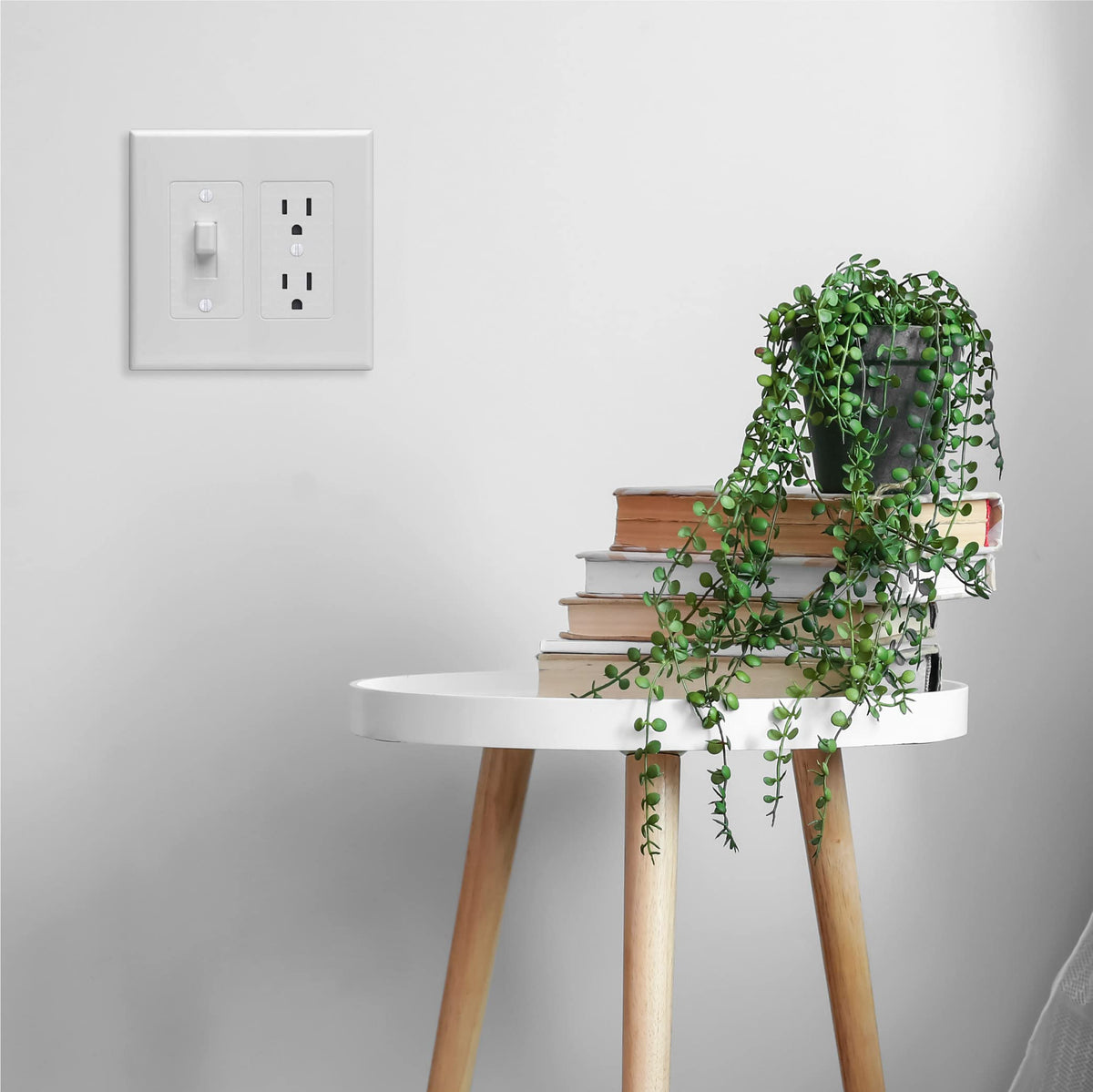 Taymac 2772W Revive Device Wall Plates 2-Gang Masque Decorator Cover, White