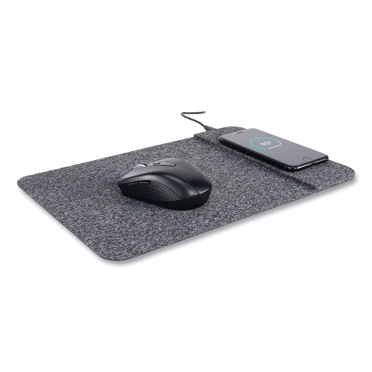 Allsop ALS32192 Powertrack Wireless Charging Mousepad, Black