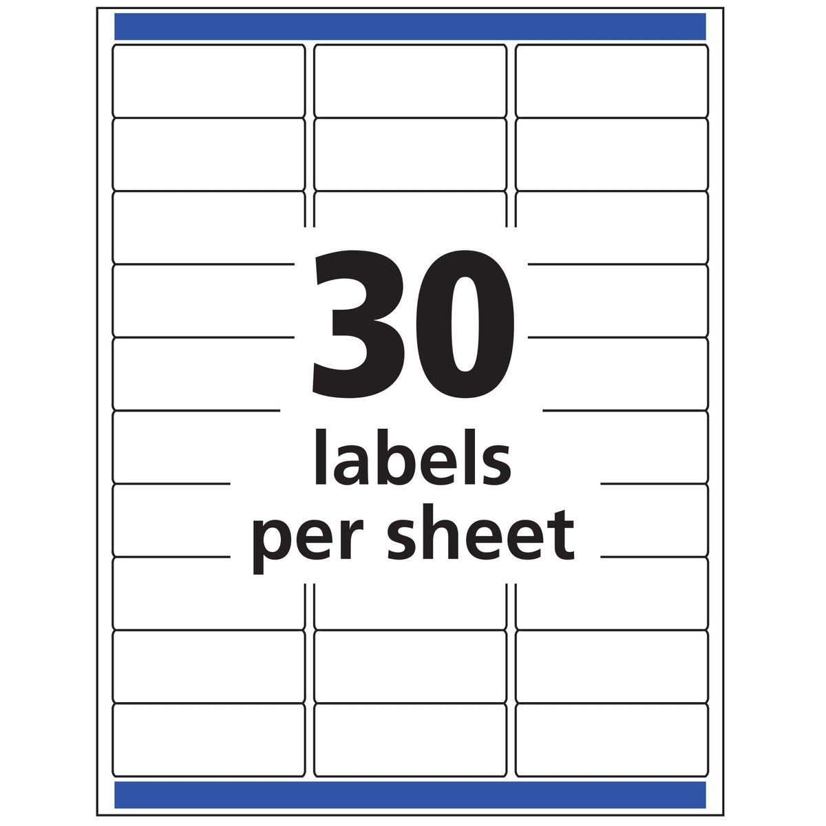 Avery Printable Address Labels for Laser Printers, 1" x 2-5/8", Matte Clear, 300 Blank Mailing Labels (15660)