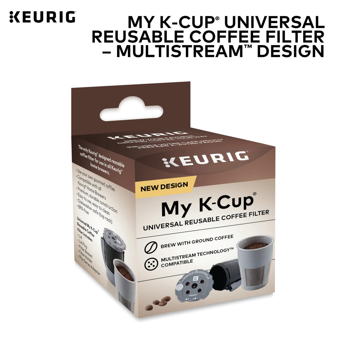 Keurig My K-Cup Reusable Filter MultiStream Technology - Gray (Packaging May Vary)