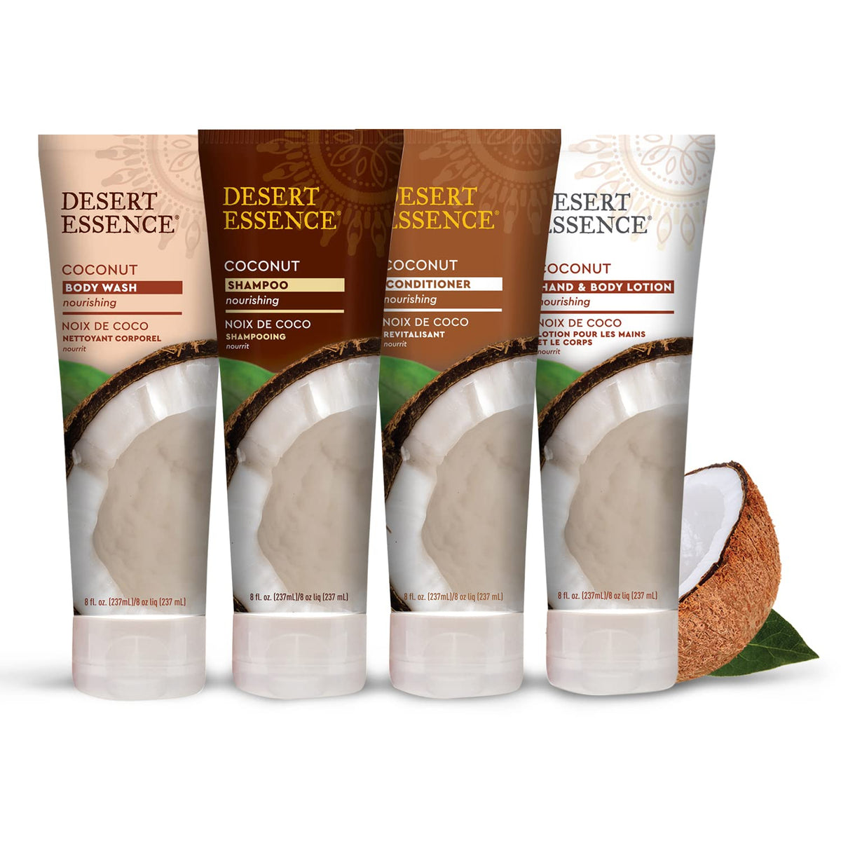 Desert Essence Shampoo, Coconut, 8 FZ, (2 pack)