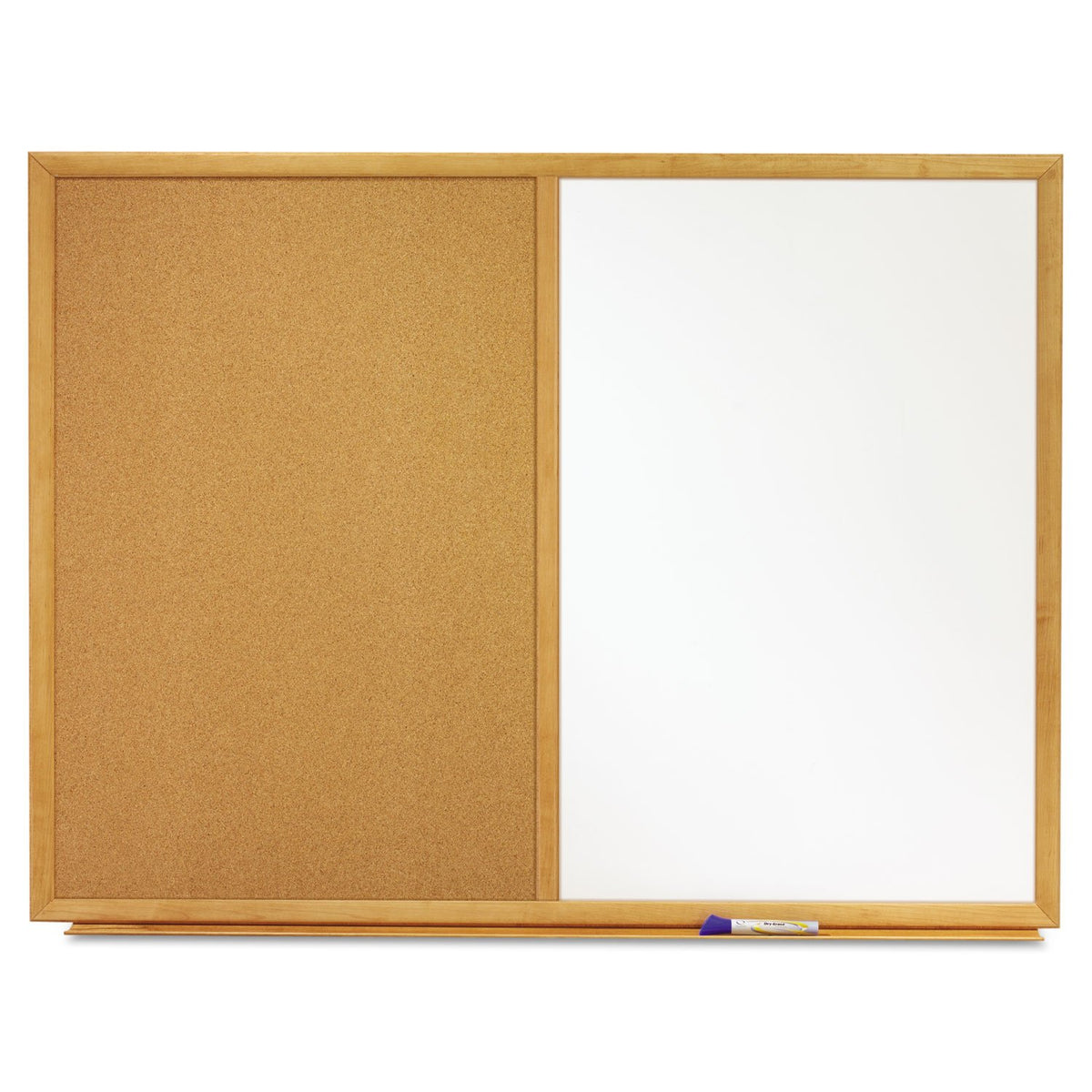 Quartet S553 Dry-erase/Cork Board, 3-Ft x2-Ft, Oak Frame