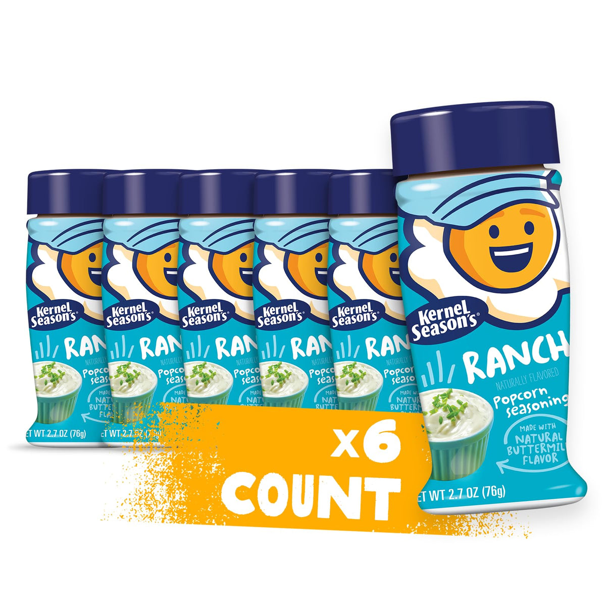 Kernel Season's Popcorn Seasoning, Ranch, 2.7 Ounce (Pack of 6)