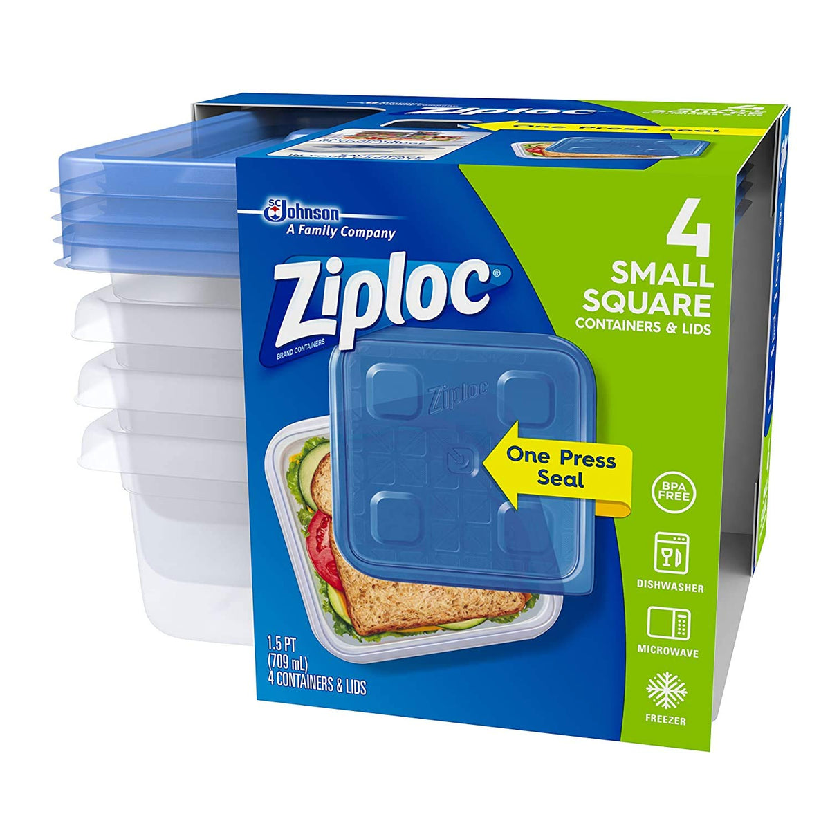 CONTAINER SML SQUARE 4CT