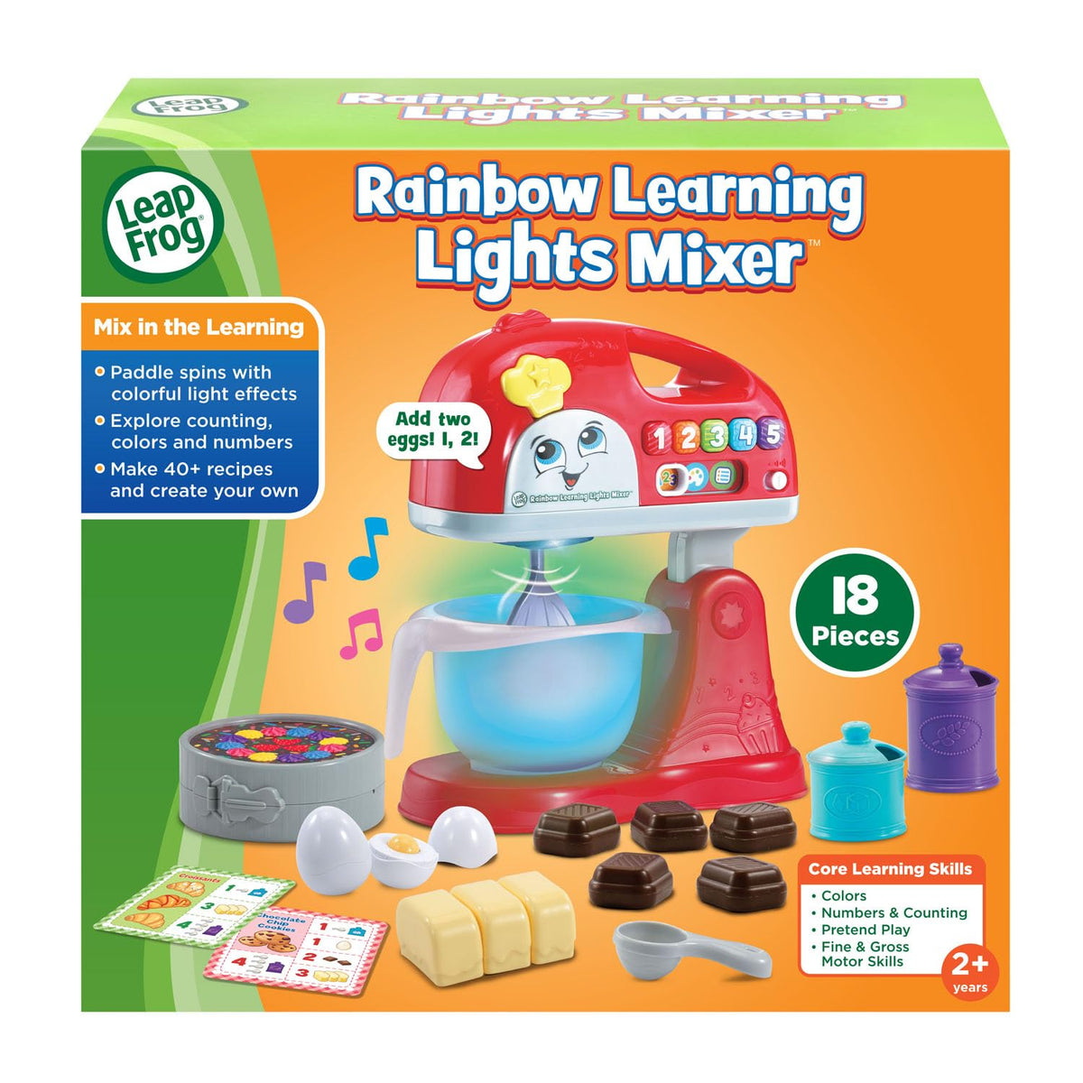 LeapFrog Rainbow Learning Lights Mixer, Red