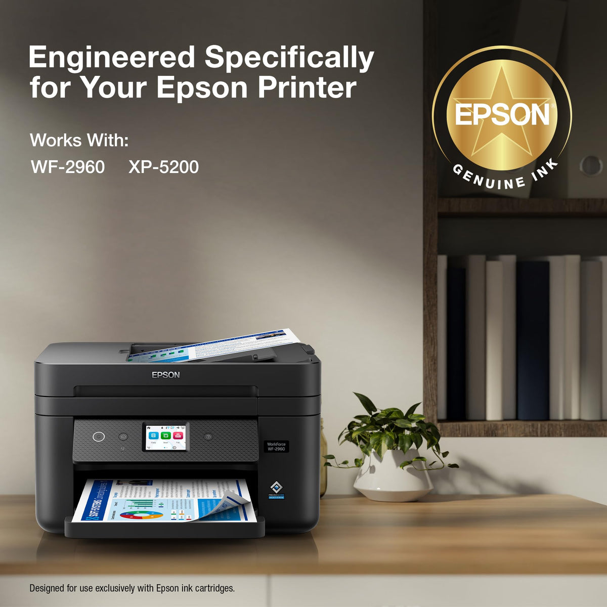 Epson 222 Claria Ink Standard Capacity Yellow Cartridge (T222420-S) Works with Workforce WF-2960, Expression XP-5200