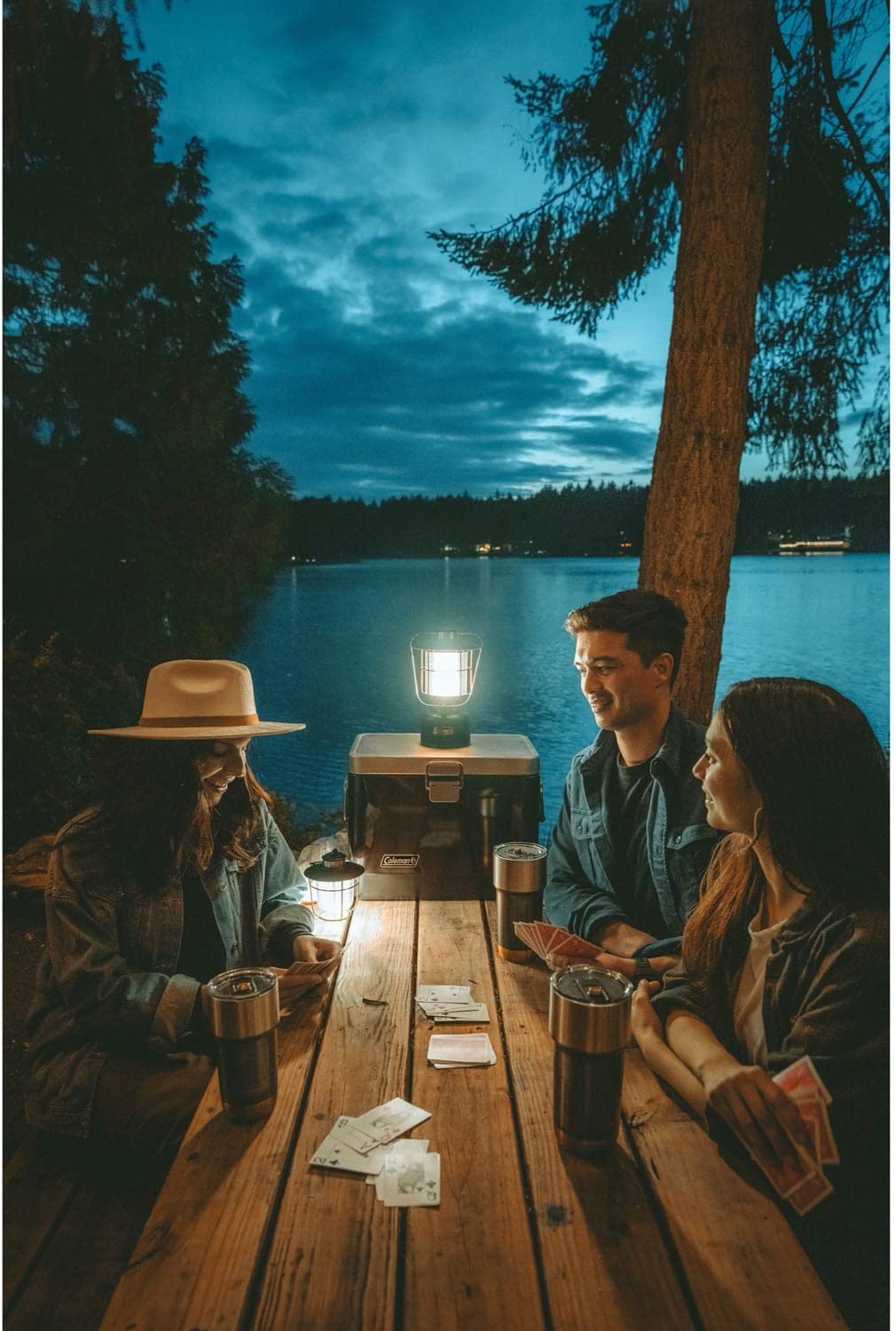 Coleman 1900 Collection 200 Lumens Premium LED Lantern, Durable Impact & Water-Resistant Lantern with Adjustable Brightness Settings & Carry Handle