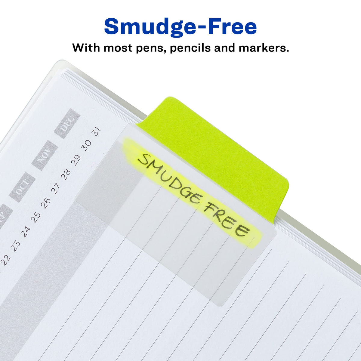 Avery Multiuse Ultra Tabs, 2" x 1.5", 2-Side Writable, Neon Pink/Green/Orange, 24 Repositionable Tabs (74753)