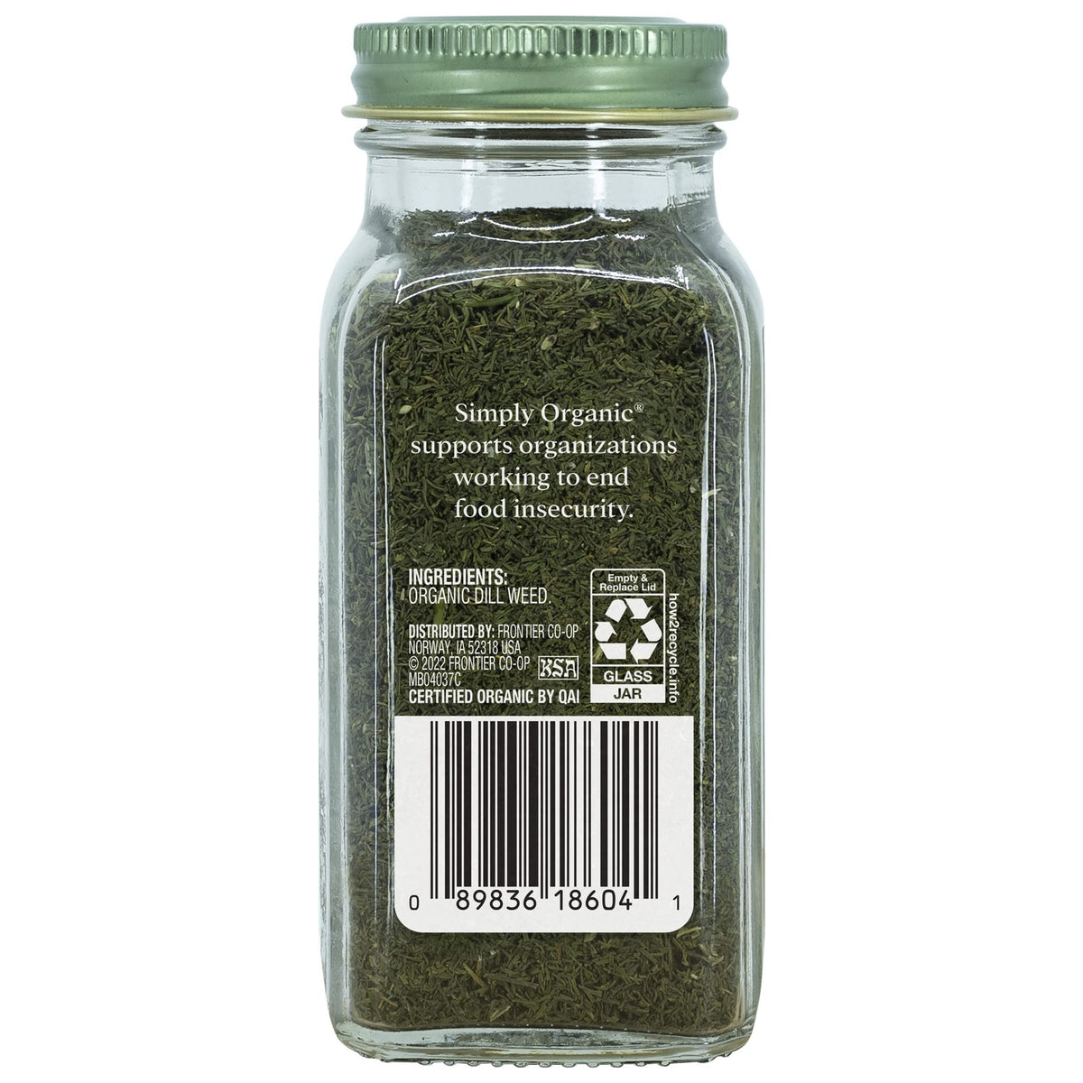 Simply Organic Dill Weed Cut & Sifted, 0.81 Oz