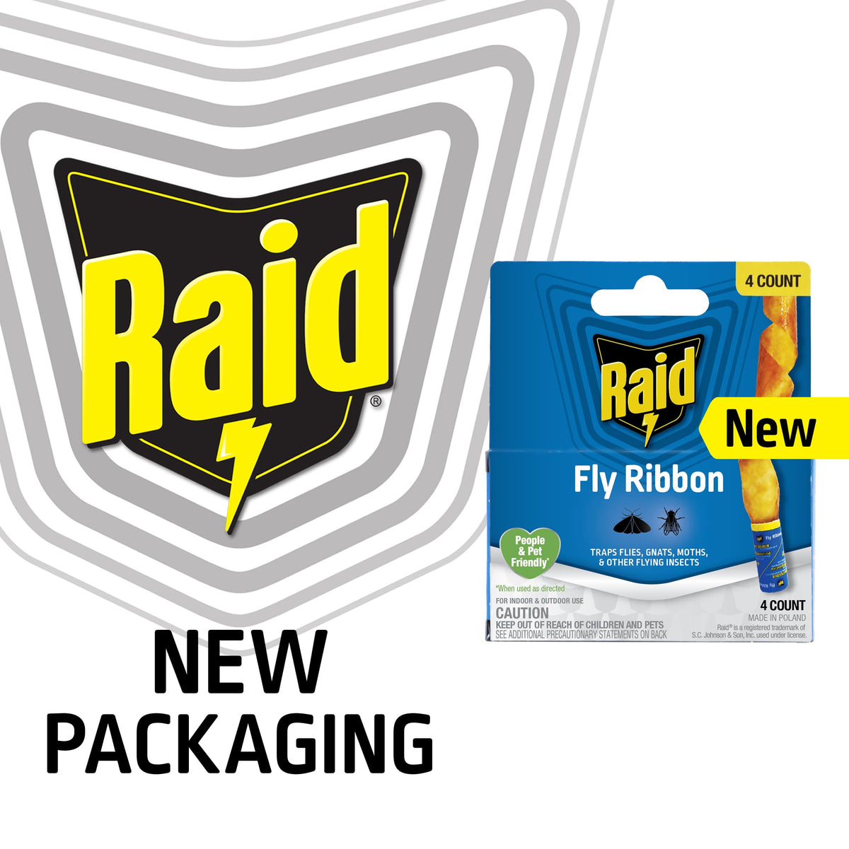 Raid FR3-RAID 4 Count Fly Catcher Ribbon (12-Pack)