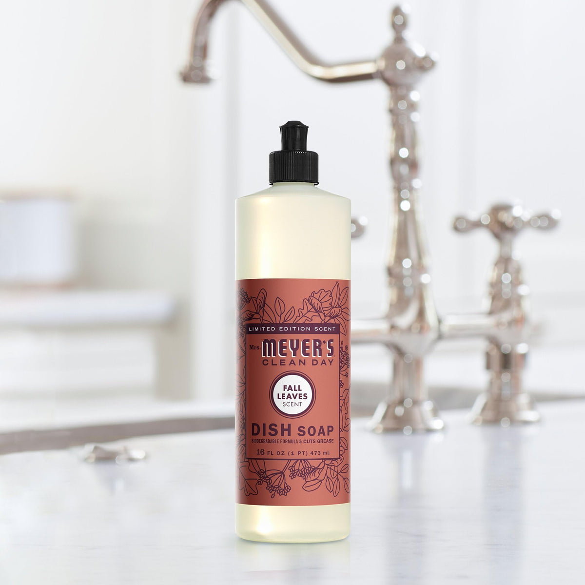 Mrs. MEYER'S Clean Day Dish Soap, Fall Leaves Scent, 16 fl oz (1)