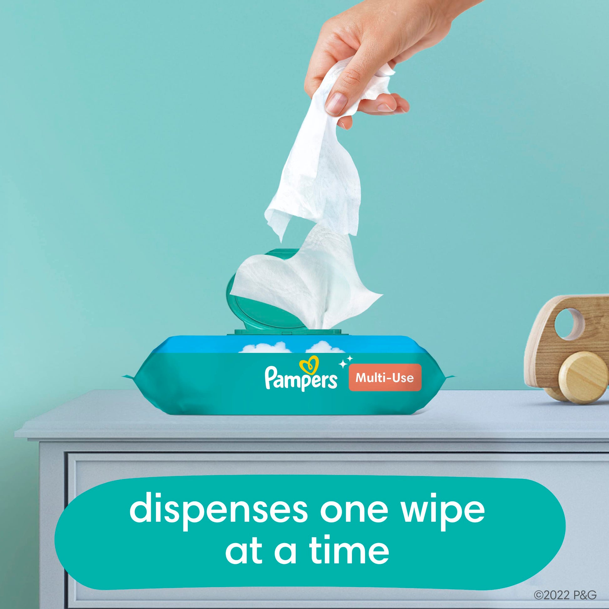 Pampers Baby Wipes Multi-Use Clean Breeze 9X Pop-Top Packs 504 Count