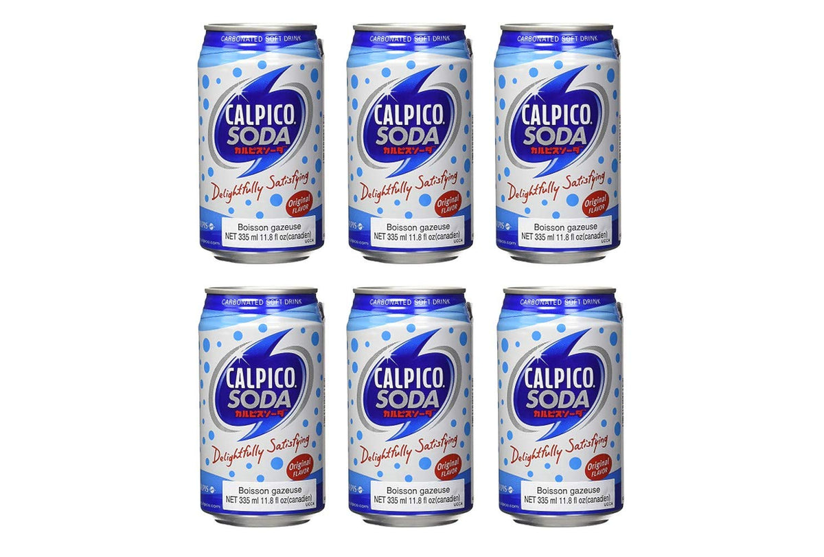 Calpico Original Soft Drink in Can (6 Pack)