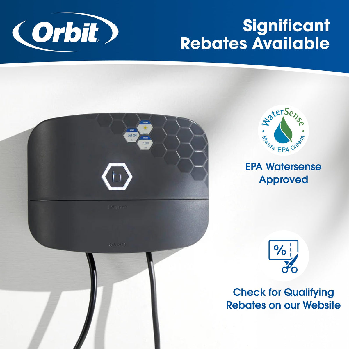 Orbit 57985 B-hyve XR 8-Zone Smart Indoor/Outdoor Sprinkler Controller