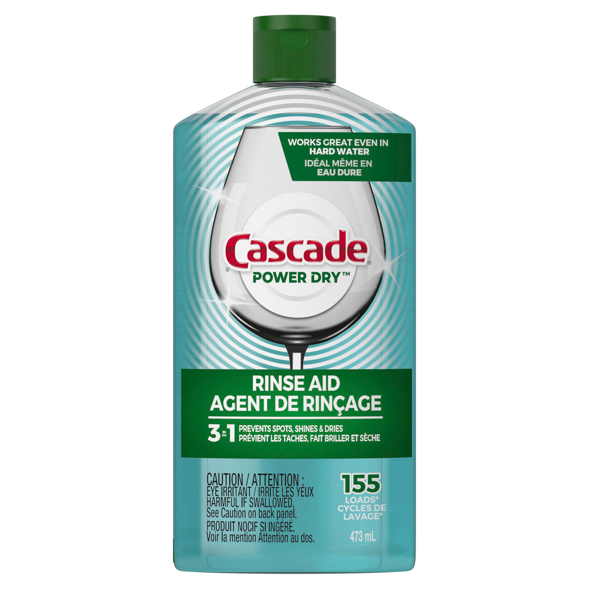 Cascade Power Dry Dishwasher Rinse Aid, 16 fl oz