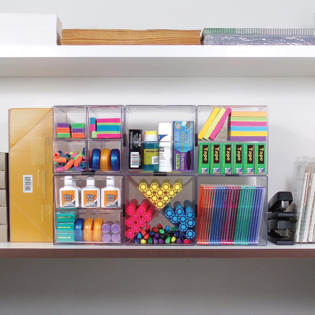 Deflecto Stackable Cube Organizer 6" x 6" x 7.5"