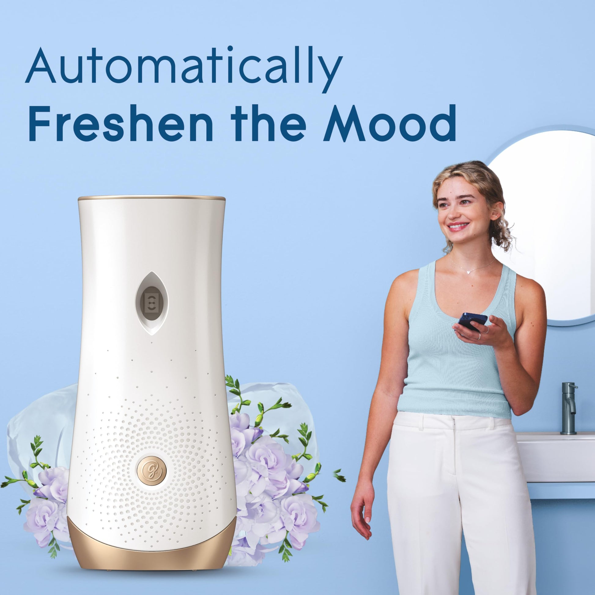 Glade Automatic Spray Refill, Air Freshener for Home and Bathroom, Clean Linen, 6.2 Oz