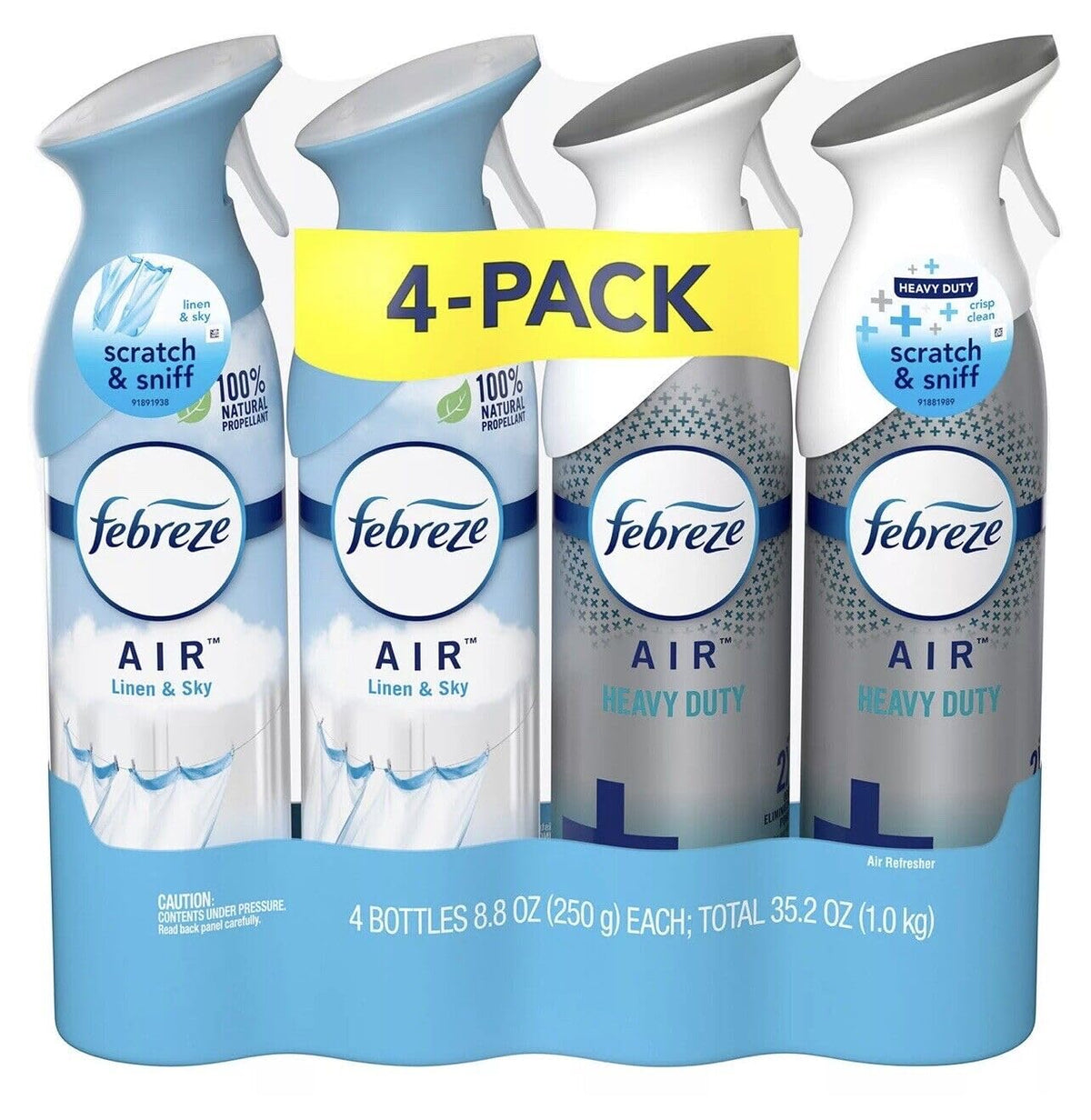 FEBREZE AIR Linen & Sky CRSP C#2 AIR FRESHENER AEROSOL Spray Spray Mist RP 35.2 OZ