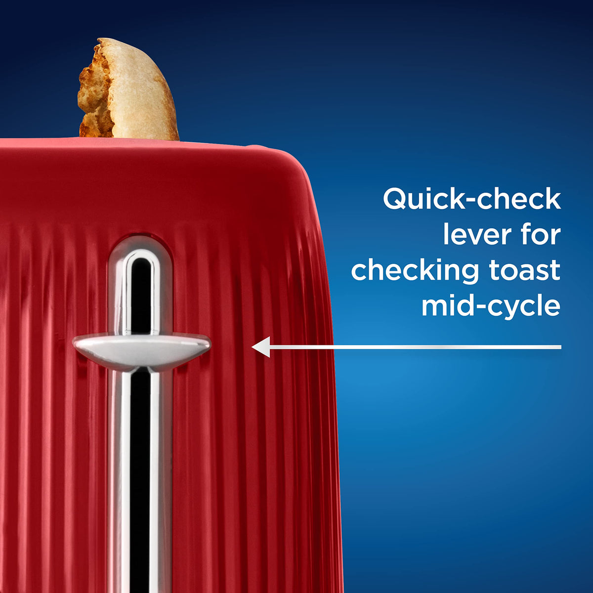 OsterÂ® Retro 2-Slice Toaster with Quick-Check Lever, Extra-Wide Slots, Impressions Collection, Red