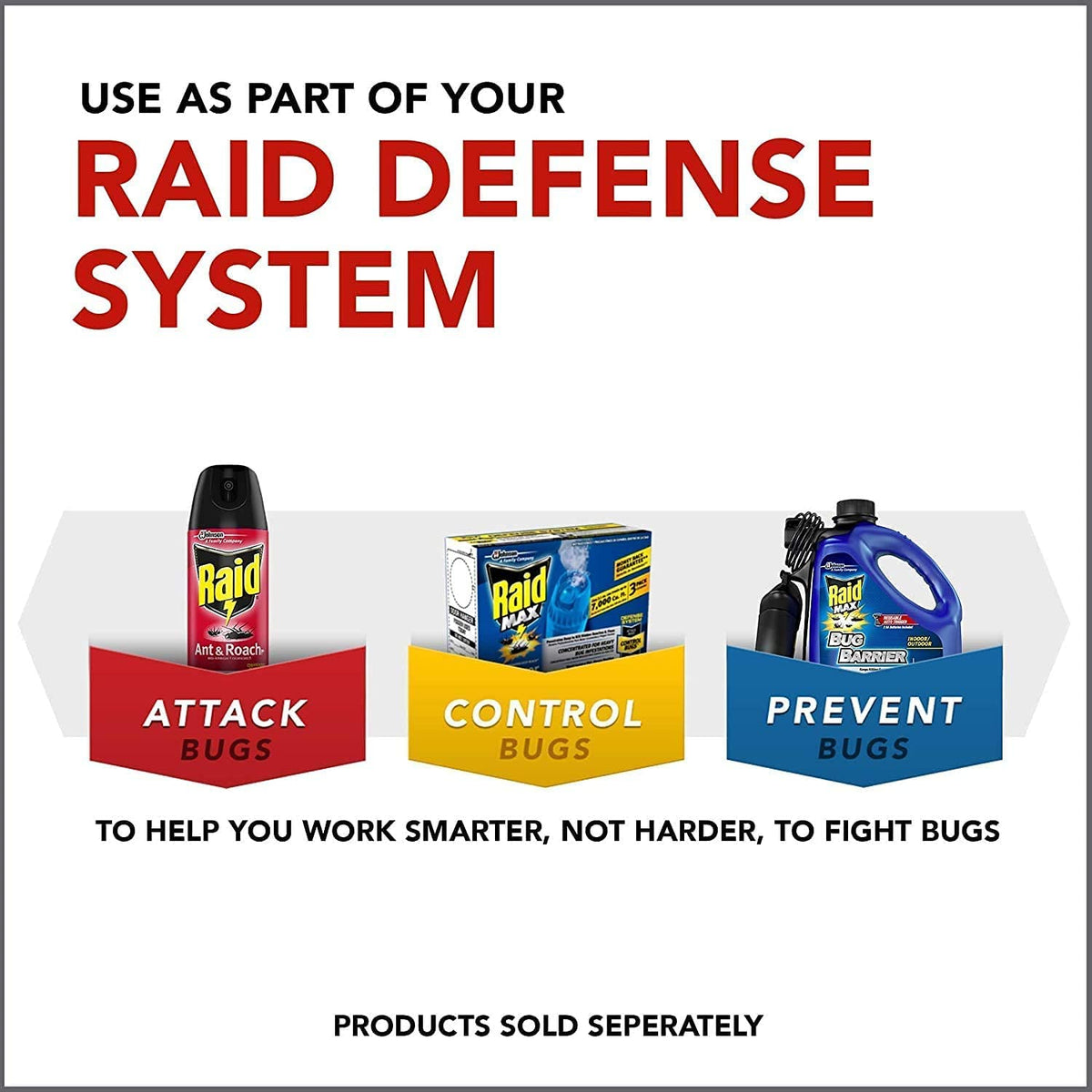 Raid Ant & Roach Killer Lemon Scent 1.09 Pound (Pack of 5)